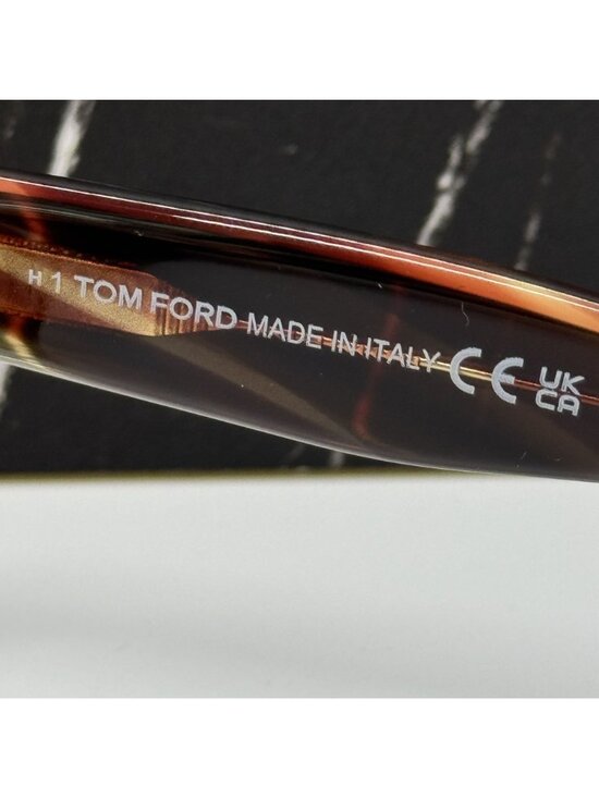 NEW TOM FORD ELVIRA TF1217 55T HAVANA/BROWN WOMEN CAT EYE SUNGLASSES FT1217
